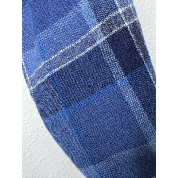 Vintage Pendleton Shirt Men's Large Pure Virgin Wool Blue Plaid USA Mexico VTG - Picture 7 of 16